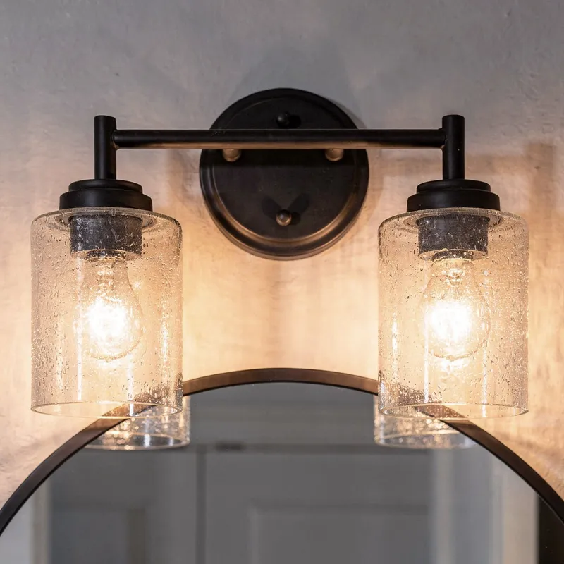 UKC20500 Industrial Indoor Bath Light, 9.25''H x 13''W x 6.5''Dep, Black Finish, Ravencourt Collection — Urban Ambiance LED Linear Lights 75.0W 3000K