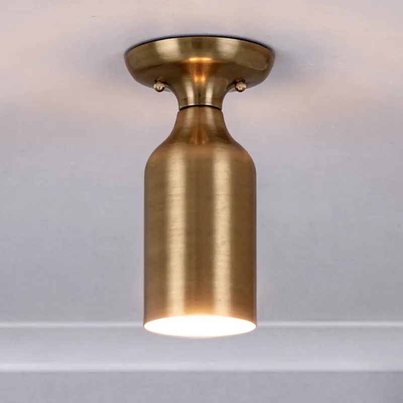 UKC20491 Minimalist Indoor Ceiling Light, 9''H x 5''W x 5''Dep, Champagne Bronze Finish, Kenridge Collection — Urban Ambiance LED Post Top Lights 60.0W 3000K