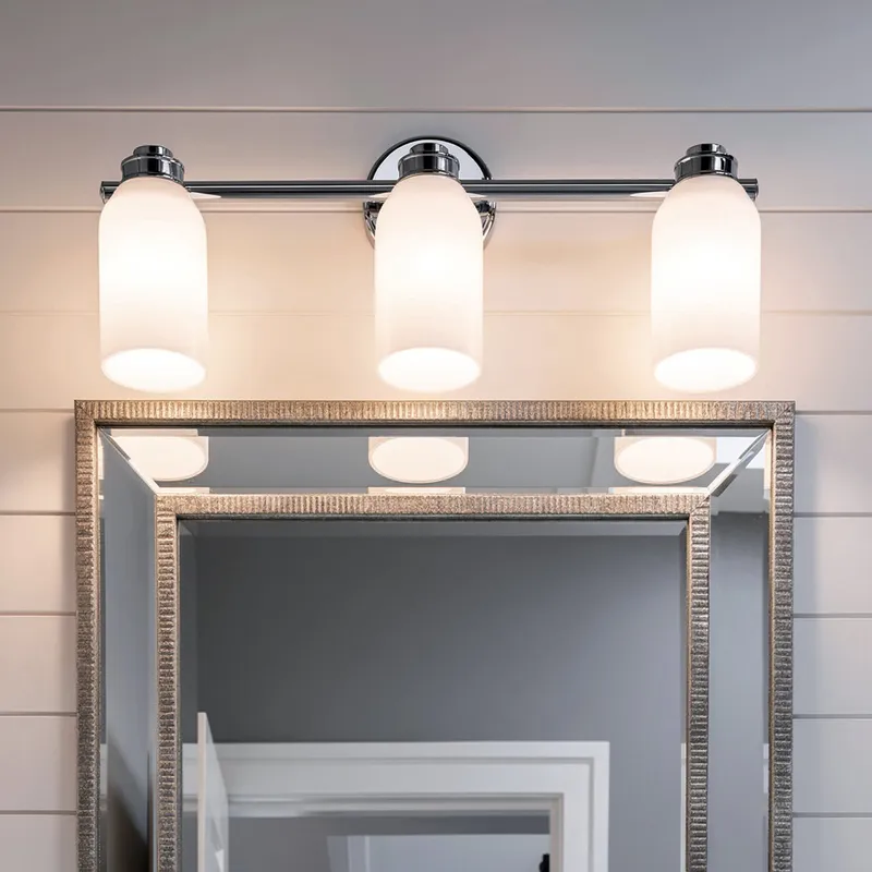 UKC20479 Modern Indoor Bath Light, 9''H x 24.25''W x 5.5''Dep, Chrome Finish, Inverly Collection — Urban Ambiance LED Linear Lights 75.0W 3000K