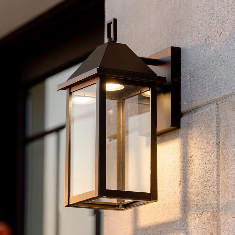 UKC10053 Farmhouse Outdoor Wall Sconce, 14''H x 5.75''W x 7''Dep, Olde Bronze Finish, Colwyn Collection — Urban Ambiance LED Wall Lights 50.0W 3000K