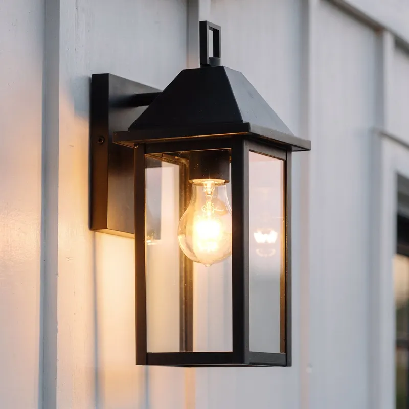 UKC10052 Farmhouse Outdoor Wall Sconce, 14''H x 5.75''W x 7''Dep, Olde Bronze Finish, Colwyn Collection — Urban Ambiance LED Wall Lights 100.0W 3000K
