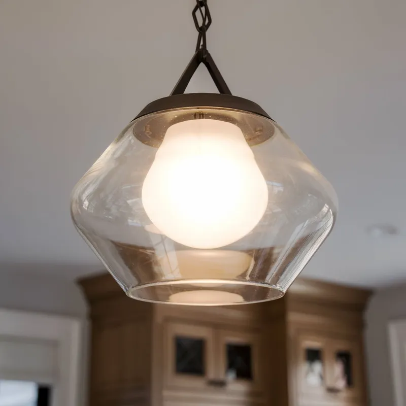 UKC20413 Art Deco Indoor Pendant, 16''H x 16.5''W x 16.5''Dep, Black Finish, Hawthorne Collection — Urban Ambiance LED Landscape Lights 75.0W 3000K