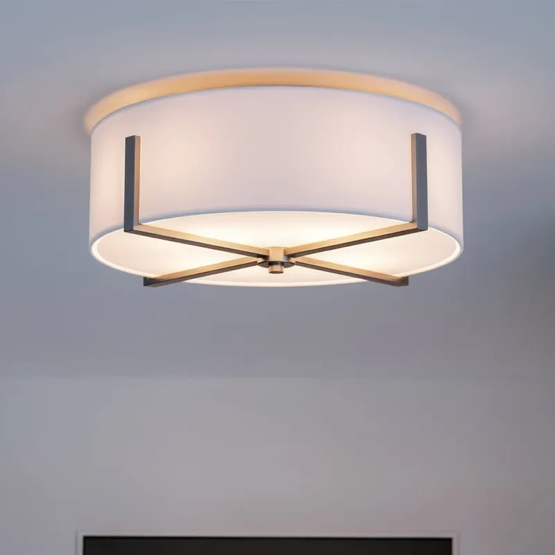 UKC20380 Transitional Indoor Ceiling Light, 8.25''H x 20''W x 20''Dep, Classic Pewter Finish, Oakmont Collection — Urban Ambiance LED Post Top Lights 60.0W 3000K