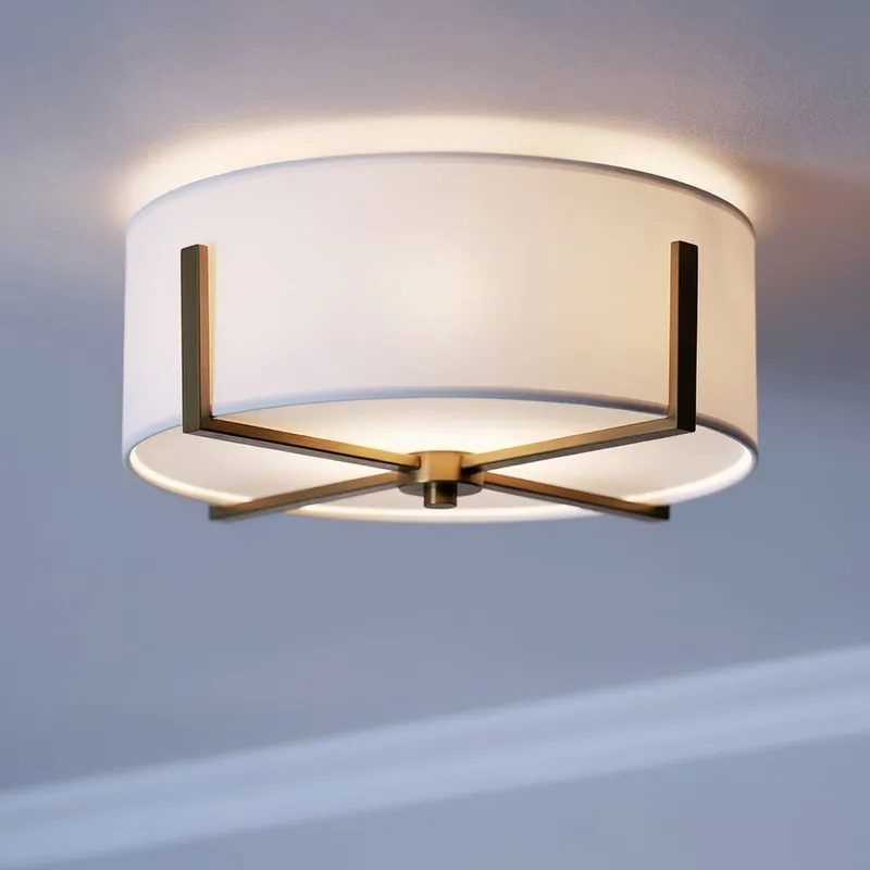UKC20378 Transitional Indoor Ceiling Light, 7.75''H x 15.5''W x 15.5''Dep, Champagne Bronze Finish, Oakmont Collection — Urban Ambiance LED Post Top Lights 60.0W 3000K