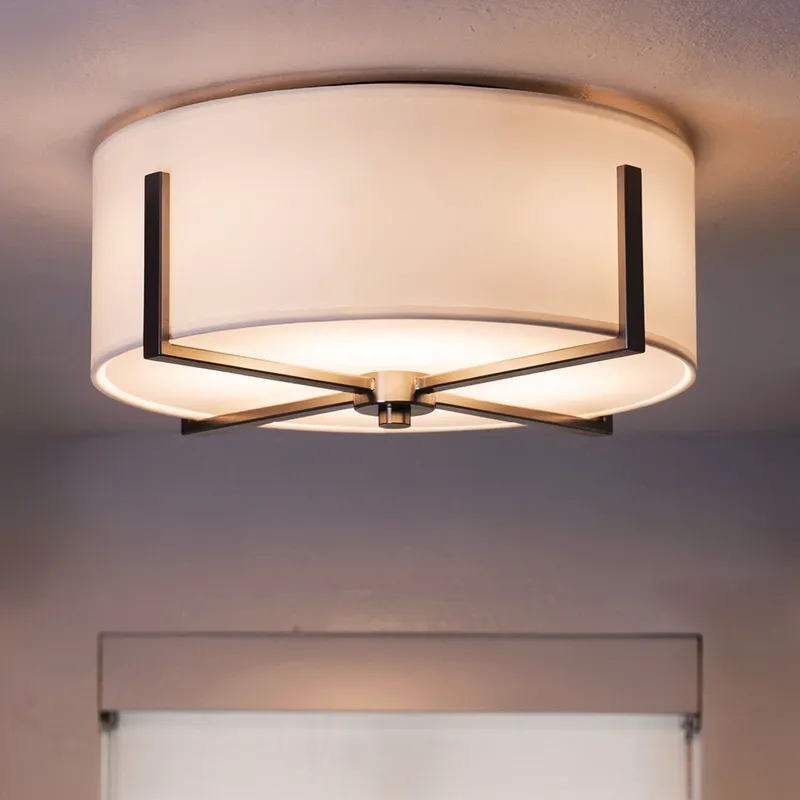 UKC20377 Transitional Indoor Ceiling Light, 7.75''H x 15.5''W x 15.5''Dep, Classic Pewter Finish, Oakmont Collection — Urban Ambiance LED Post Top Lights 60.0W 3000K