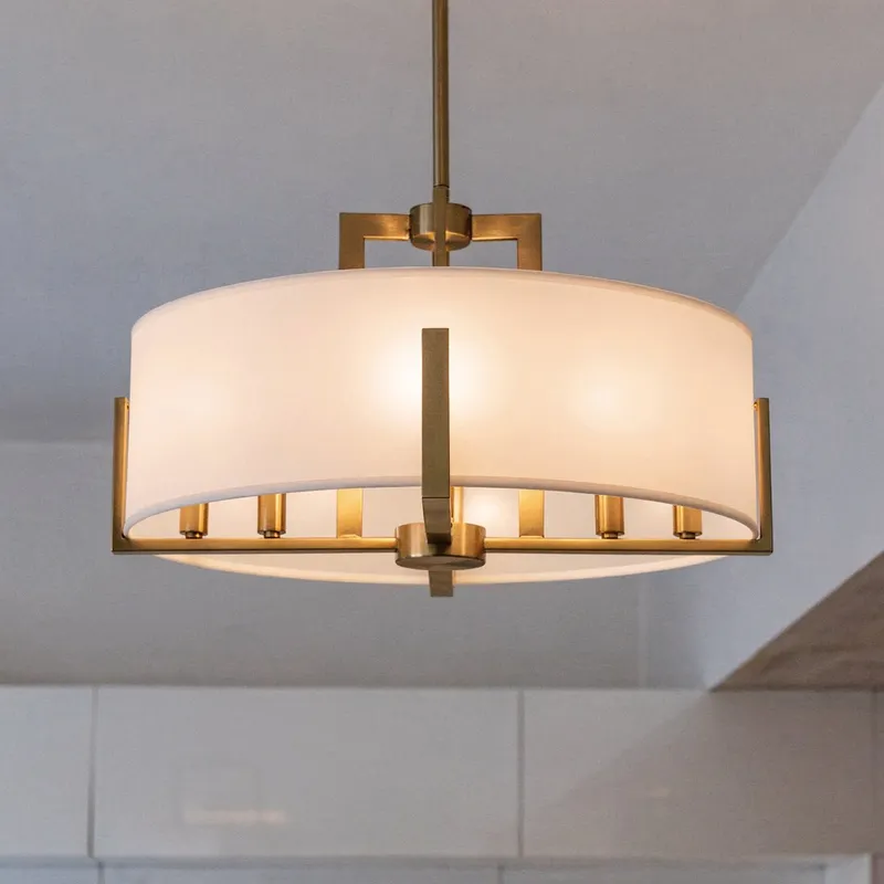UKC20375 Transitional Indoor Pendant, 14.5''H x 20''W x 20''Dep, Champagne Bronze Finish, Oakmont Collection — Urban Ambiance LED Landscape Lights 25.0W 3000K
