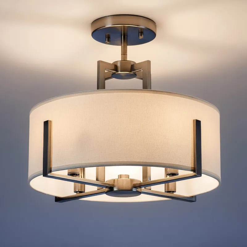 UKC20371 Transitional Indoor Pendant, 14.25''H x 15.5''W x 15.5''Dep, Classic Pewter Finish, Oakmont Collection — Urban Ambiance LED Landscape Lights 25.0W 3000K