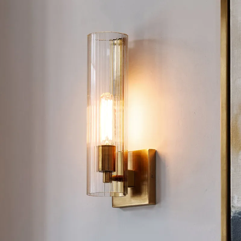 UKC20341 Contemporary Indoor Wall Sconce, 14''H x 4.75''W x 5''Dep, Champagne Bronze Finish, Rivendale Collection — Urban Ambiance LED Wall Lights 60.0W 2700K