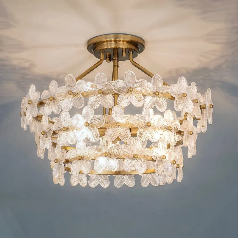 UQL22150 Glam Indoor Ceiling Light, 13.5''H x 20.5''W x 20.5''Dep, Brushed Gold Finish, Rookleigh Collection — Urban Ambiance LED Post Top Lights 15.0W 3000K