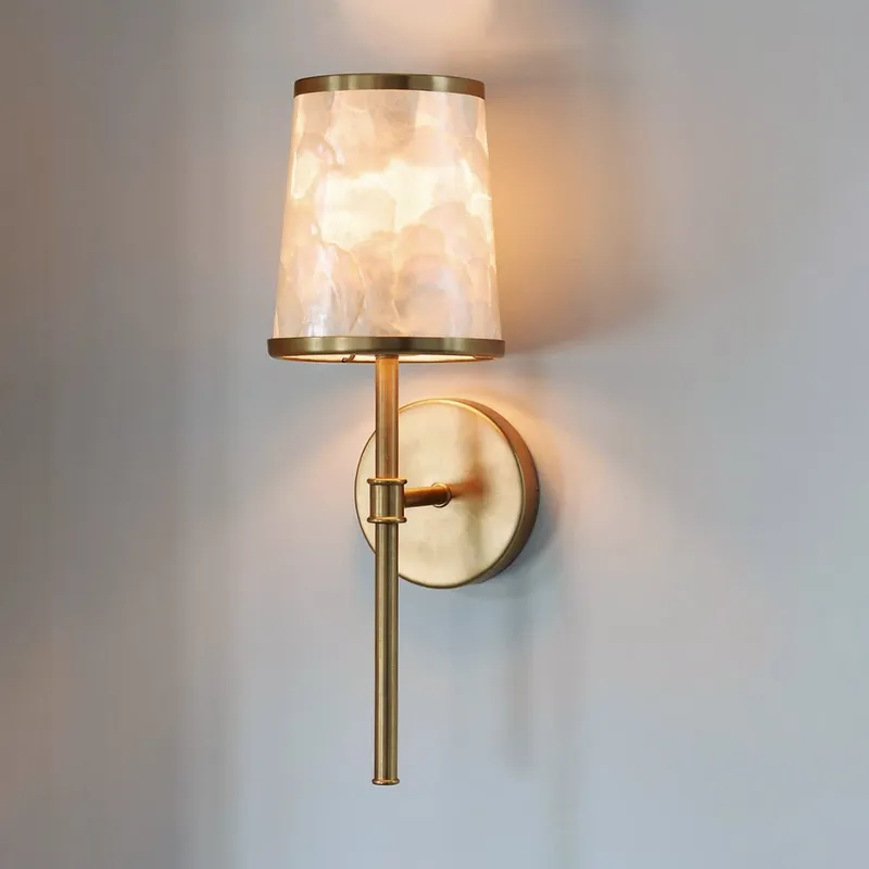 UQL22142 Transitional Indoor Wall Sconce, 16.25''H x 5.5''W x 6.25''Dep, Brushed Gold Finish, Evershaw Collection — Urban Ambiance LED Wall Lights 15.0W 3000K