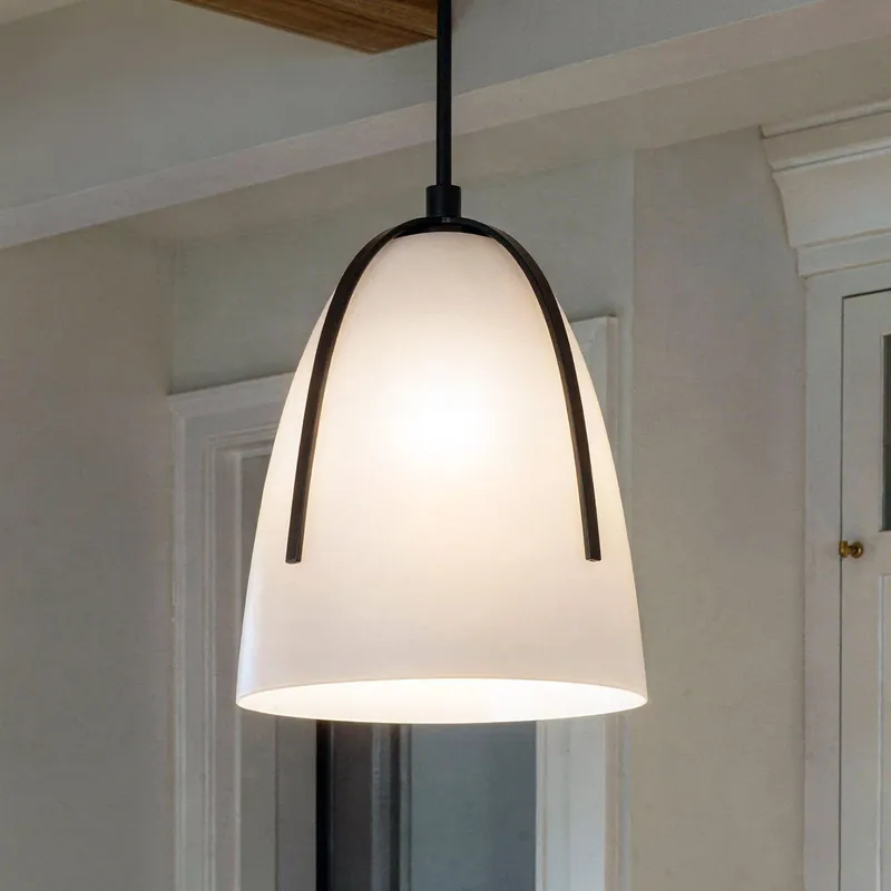 UQL22102 Modern Indoor Pendant, 13''H x 10''W x 10''Dep, Matte Black Finish, Flinton Collection — Urban Ambiance LED Landscape Lights 100.0W 3000K