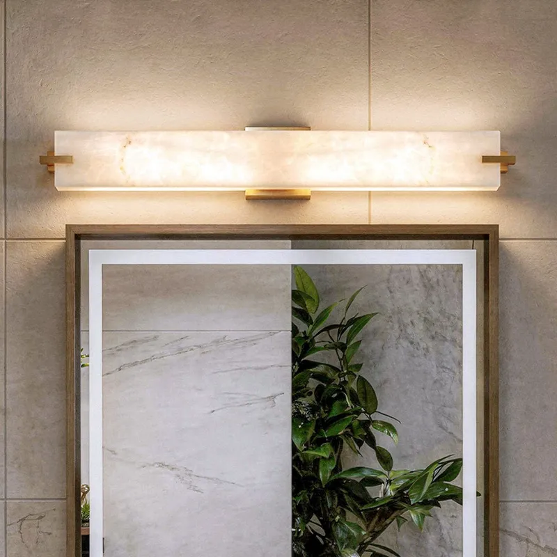UQL22042 Modern Indoor Bath Light, 4.5''H x 32''W x 4.38''Dep, Brushed Gold Finish, Xenton Collection — Urban Ambiance LED Linear Lights 60.0W 3000K
