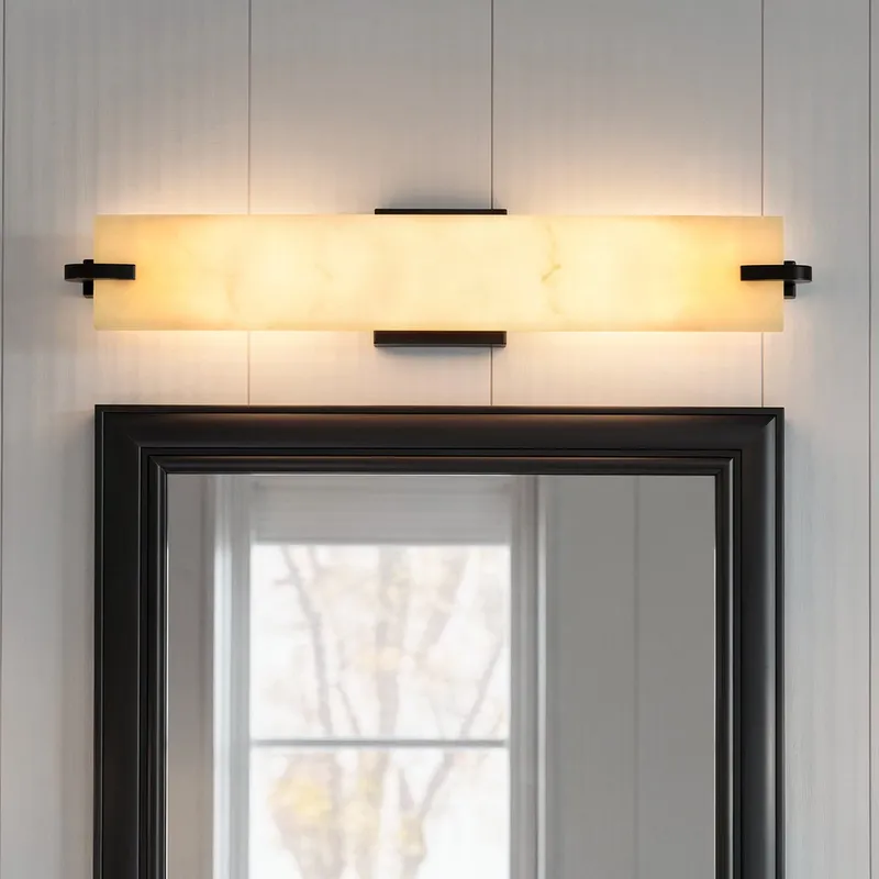 UQL22041 Modern Indoor Bath Light, 4.5''H x 24''W x 4.38''Dep, Matte Black Finish, Xenton Collection — Urban Ambiance LED Linear Lights 60.0W 3000K