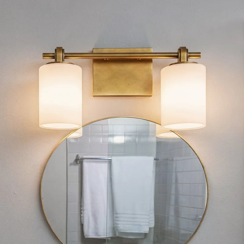 UQL6920 Transitional Indoor Bath Light, 7.5''H x 15''W x 6''Dep, Weathered Brass Finish, Pennwick Collection — Urban Ambiance LED Linear Lights 100.0W 3000K