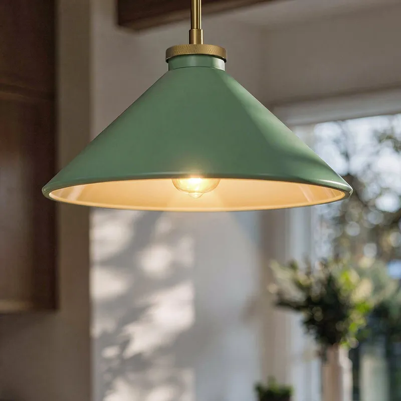 UQL6682 Mid-Century Modern Indoor Pendant, 7.5''H x 14''W x 14''Dep, Brushed Gold Finish, Netherfell Collection — Urban Ambiance LED Landscape Lights 100.0W 3000K