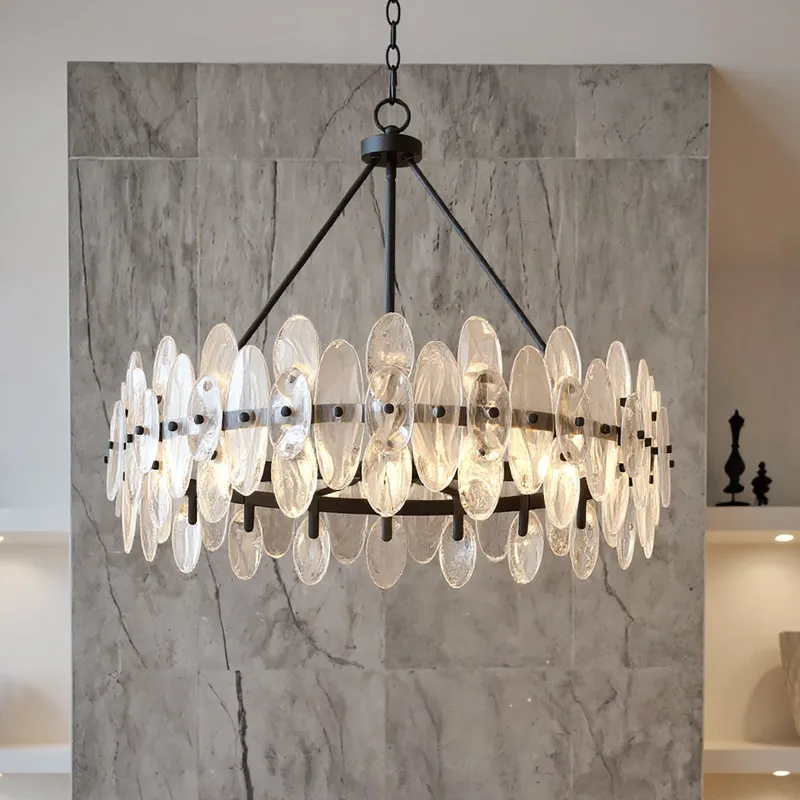 UQL6594 Glam Indoor Pendant, 24''H x 28''W x 28''Dep, Matte Black Finish, Rotherdon Collection — Urban Ambiance LED Landscape Lights 15.0W 3000K