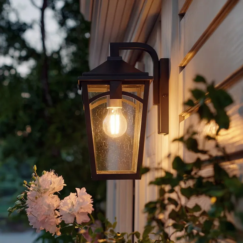 UQL10280 Traditional Outdoor Wall Sconce, 12.5''H x 7''W x 8.5''Dep, Western Bronze Finish, Grenshaw Collection — Urban Ambiance LED Wall Lights 100.0W 3000K