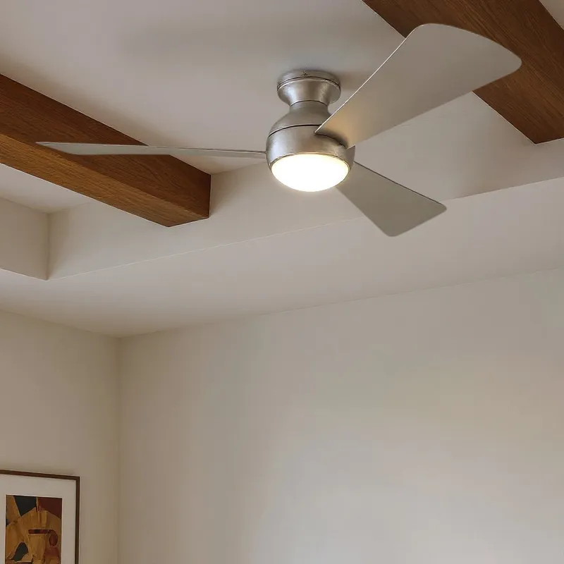 UKC90027 Contemporary Indoor / Outdoor Ceiling Fan, 11''H x 54''W x 54''Dep, Brushed Nickel Finish, Vionne Collection — Urban Ambiance LED Post Top Lights 17.0W 3000K