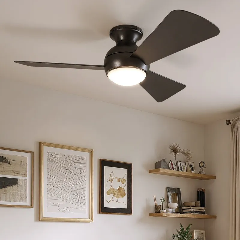 UKC90025 Contemporary Indoor / Outdoor Ceiling Fan, 11''H x 44''W x 44''Dep, Olde Bronze Finish, Vionne Collection — Urban Ambiance LED Post Top Lights 17.0W 3000K