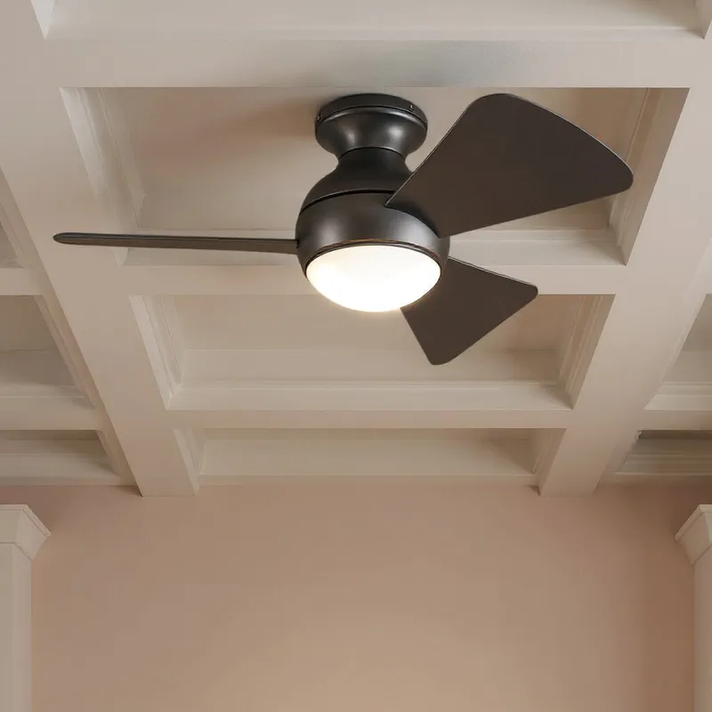 UKC90022 Contemporary Indoor / Outdoor Ceiling Fan, 11''H x 34''W x 34''Dep, Olde Bronze Finish, Vionne Collection — Urban Ambiance LED Post Top Lights 17.0W 3000K