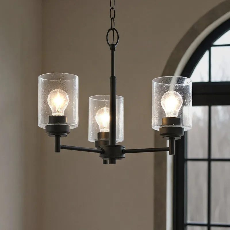UKC20211 New Traditional Indoor Chandelier, 15.5''H x 18''W x 18''Dep, Olde Bronze Finish, Ravencourt Collection — Urban Ambiance LED Landscape Lights 75.0W 3000K