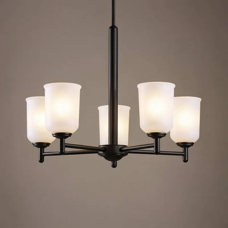 UKC20177 New Traditional Indoor Chandelier, 15.25''H x 23.75''W x 23.75''Dep, Black Finish, Corvelle Collection — Urban Ambiance LED Landscape Lights 100.0W 3000K