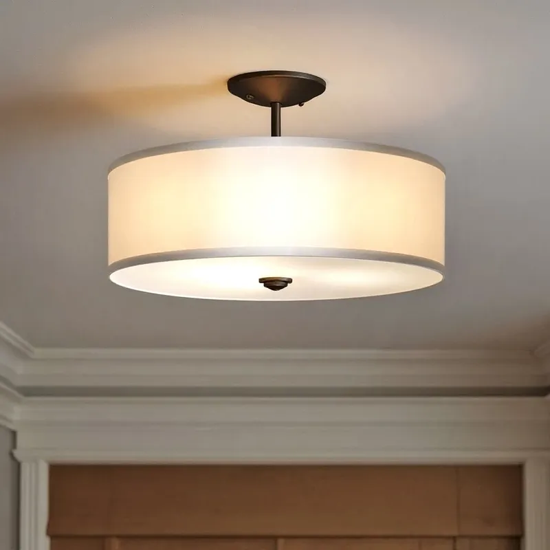 UKC20173 New Traditional Indoor Ceiling Light, 11.5''H x 18''W x 18''Dep, Olde Bronze Finish, Corvelle Collection — Urban Ambiance LED Post Top Lights 75.0W 3000K