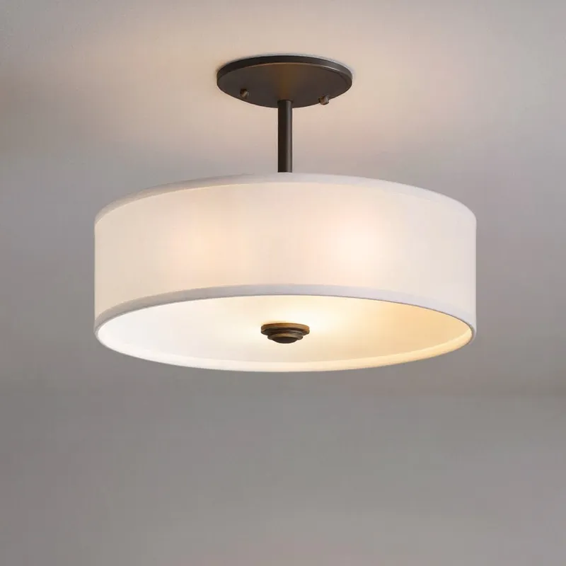 UKC20169 New Traditional Indoor Ceiling Light, 10''H x 14''W x 14''Dep, Olde Bronze Finish, Corvelle Collection — Urban Ambiance LED Post Top Lights 100.0W 3000K