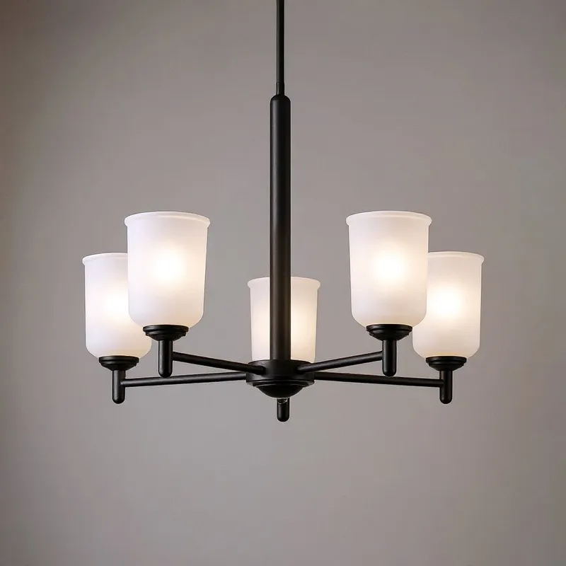 UKC20163 New Traditional Indoor Chandelier, 15.25''H x 23.75''W x 23.75''Dep, Olde Bronze Finish, Corvelle Collection — Urban Ambiance LED Landscape Lights 100.0W 3000K