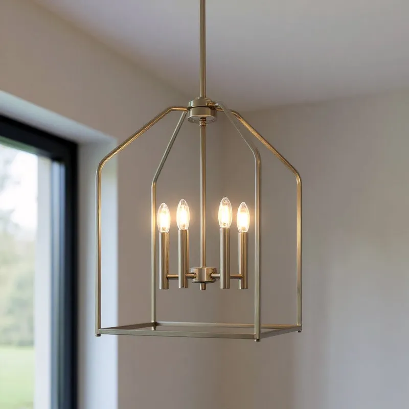 UKC20142 Transitional Indoor Chandelier, 25.25''H x 16''W x 16''Dep, Champagne Bronze Finish, Lusarre Collection — Urban Ambiance LED Landscape Lights 60.0W 3000K