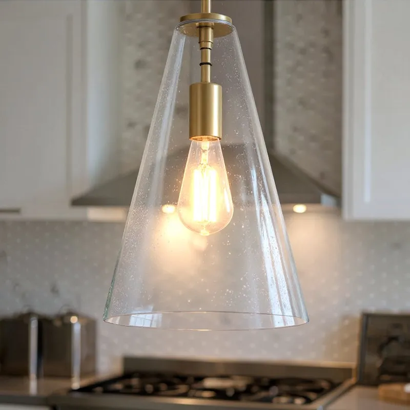 UKC20133 Casual Indoor Pendant, 15.25''H x 10.25''W x 10.25''Dep, Natural Brass Finish, Opalyn Collection — Urban Ambiance LED Landscape Lights 100.0W 3000K