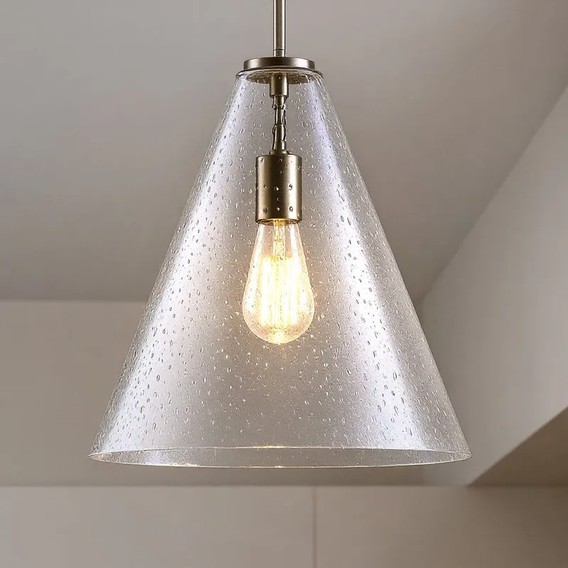 UKC20122 Casual Indoor Pendant, 15.5''H x 14.25''W x 14.25''Dep, Brushed Nickel Finish, Opalyn Collection — Urban Ambiance LED Landscape Lights 100.0W 3000K