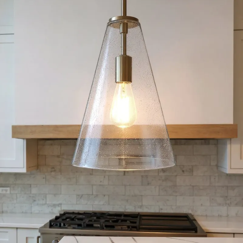 UKC20102 Casual Indoor Pendant, 15.25''H x 10.25''W x 10.25''Dep, Brushed Nickel Finish, Opalyn Collection — Urban Ambiance LED Landscape Lights 100.0W 3000K