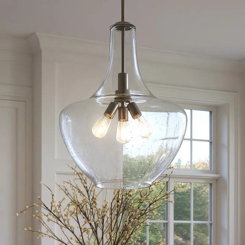 UKC20083 Casual Indoor Pendant, 27.25''H x 20''W x 20''Dep, Olde Bronze Finish, Opalyn Collection — Urban Ambiance LED Landscape Lights 100.0W 3000K