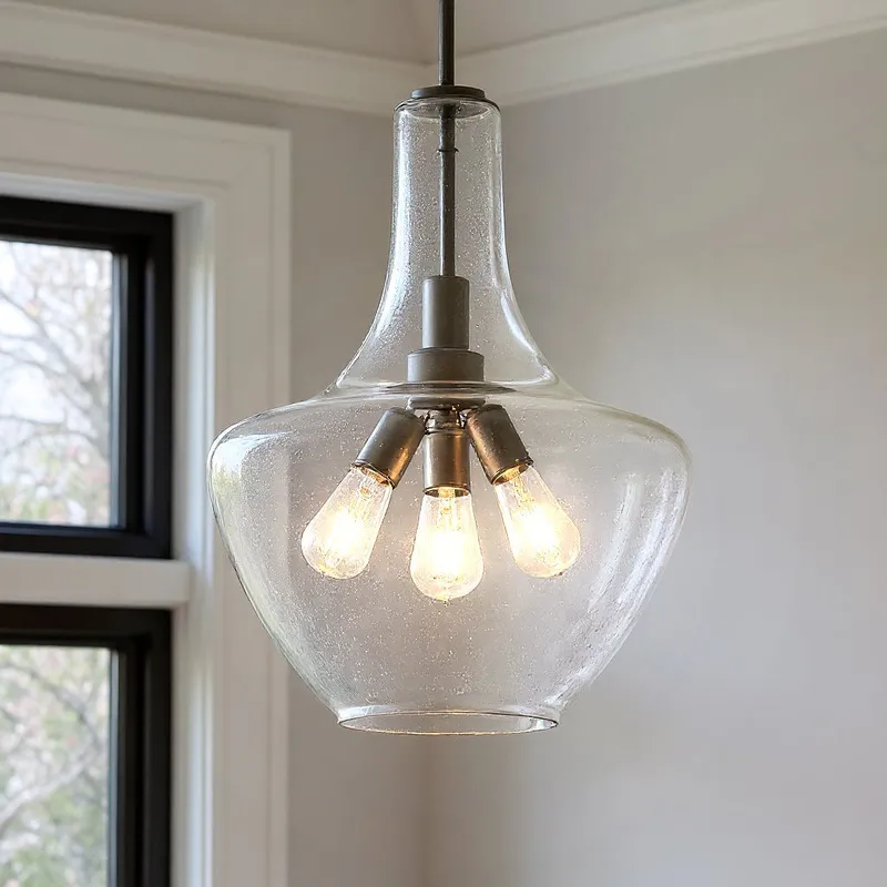 UKC20082 Casual Indoor Pendant, 22.5''H x 16''W x 16''Dep, Olde Bronze Finish, Opalyn Collection — Urban Ambiance LED Landscape Lights 100.0W 3000K