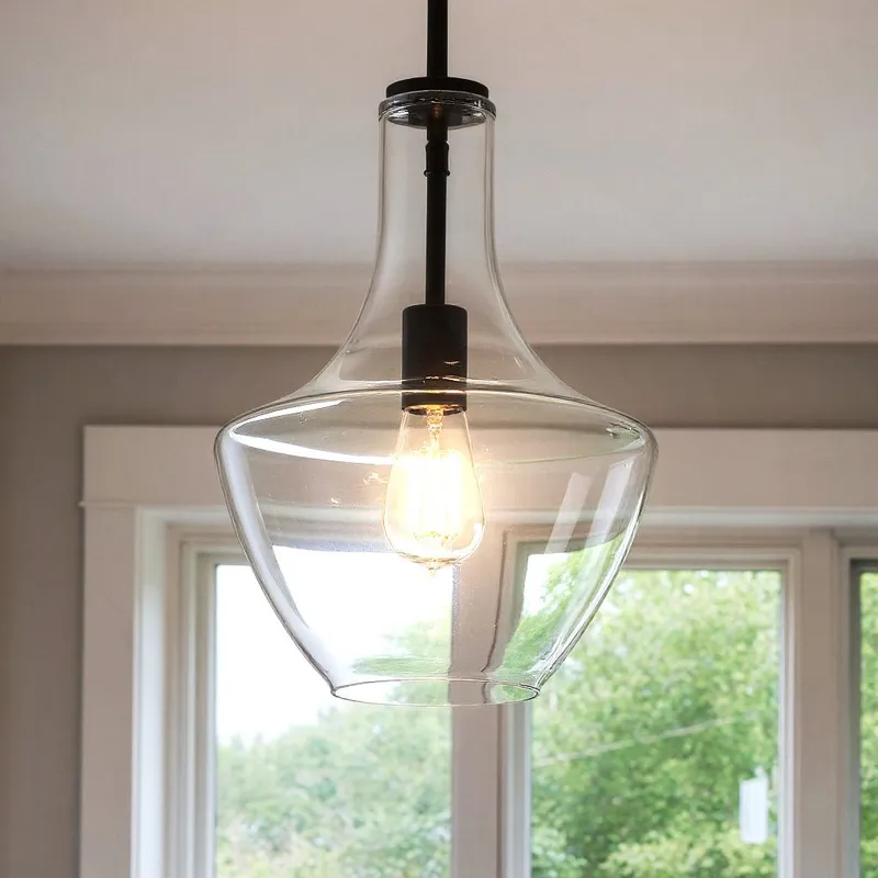 UKC20080 Casual Indoor Pendant, 15.25''H x 10.5''W x 10.5''Dep, Olde Bronze Finish, Opalyn Collection — Urban Ambiance LED Landscape Lights 100.0W 3000K