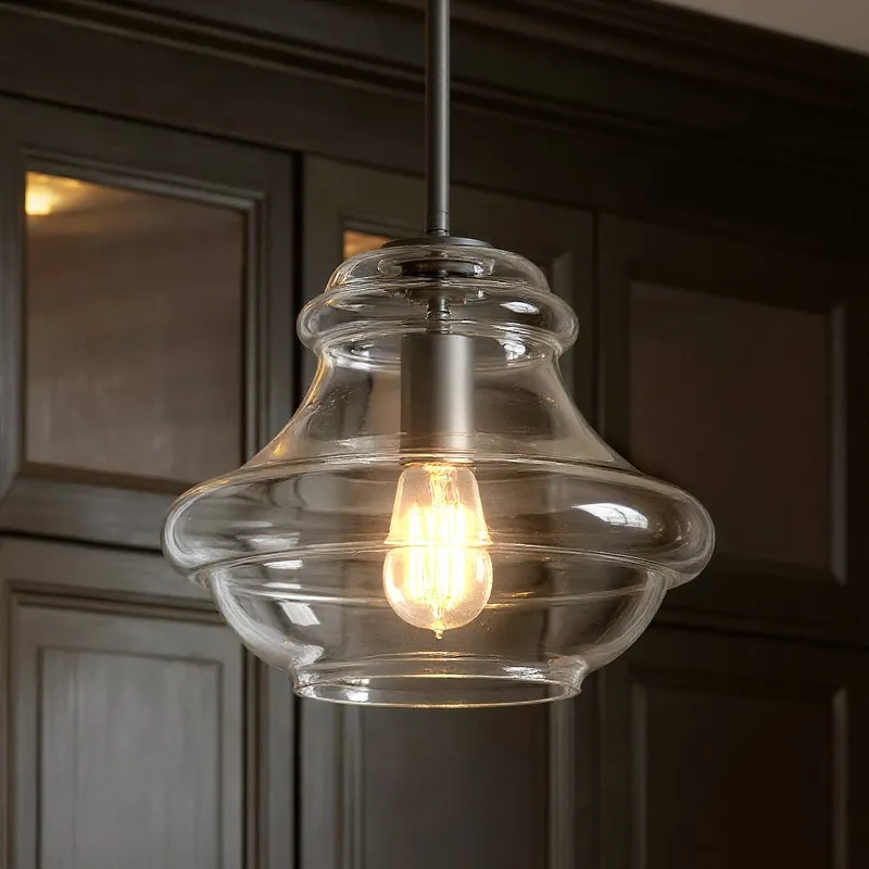UKC20071 Casual Indoor Pendant, 10.25''H x 12''W x 12''Dep, Olde Bronze Finish, Opalyn Collection — Urban Ambiance LED Landscape Lights 100.0W 3000K