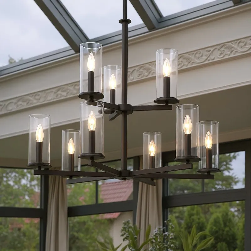 UKC20062 XL Transitional Indoor Chandelier, 32.5''H x 32.25''W x 32.25''Dep, Olde Bronze Finish, Marquess Collection — Urban Ambiance LED Landscape Lights 60.0W 3000K