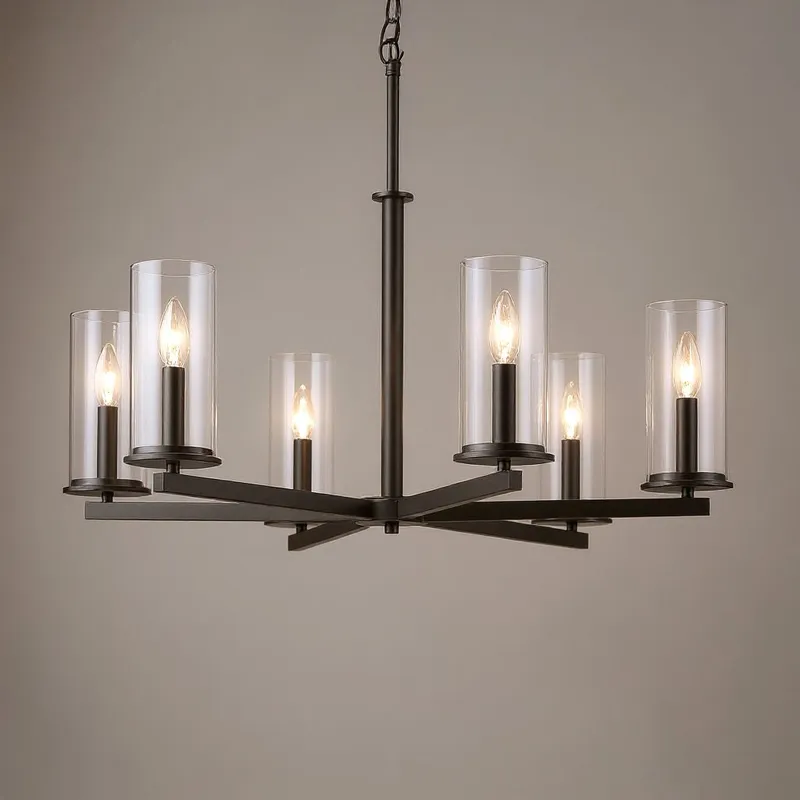 UKC20057 Transitional Indoor Chandelier, 21.75''H x 32.25''W x 32.25''Dep, Olde Bronze Finish, Marquess Collection — Urban Ambiance LED Landscape Lights 60.0W 3000K
