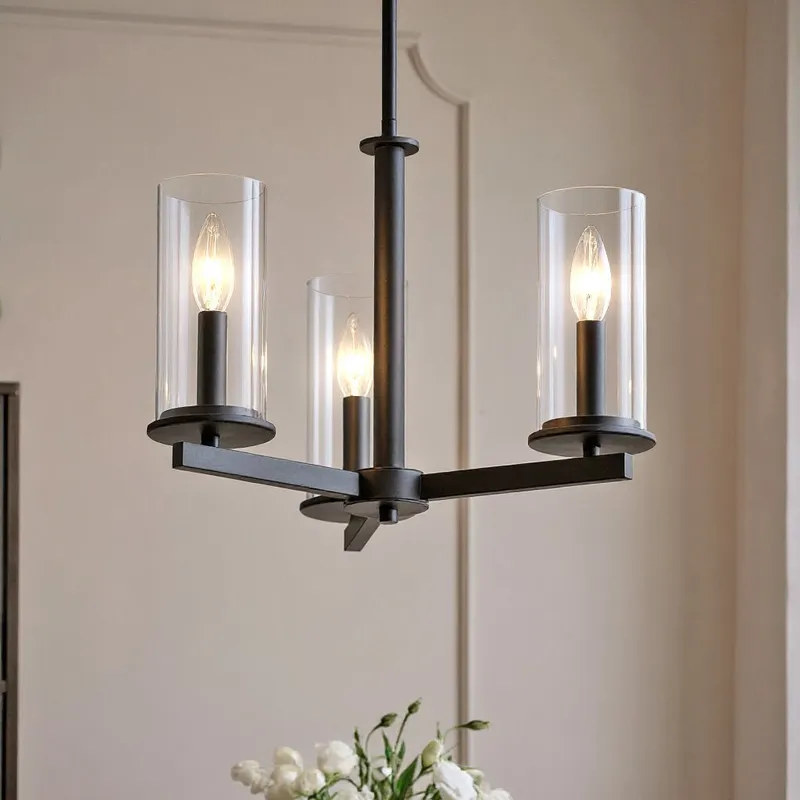 UKC20040 Transitional Indoor Chandelier, 14''H x 18''W x 18''Dep, Black Finish, Marquess Collection — Urban Ambiance LED Landscape Lights 60.0W 3000K