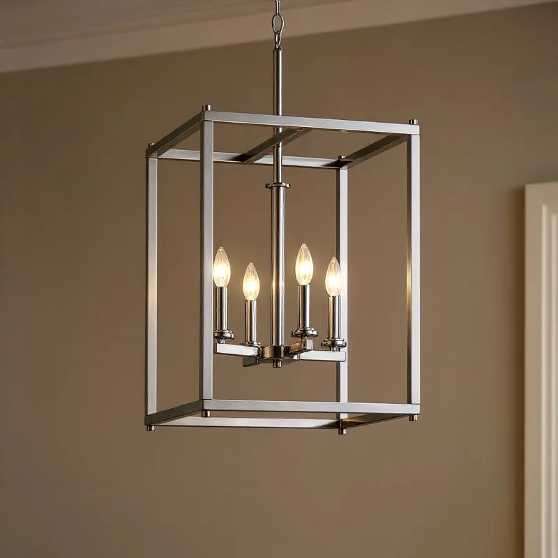 UKC20029 Transitional Indoor Chandelier, 31''H x 16''W x 16''Dep, Chrome Finish, Marquess Collection — Urban Ambiance LED Landscape Lights 60.0W 3000K