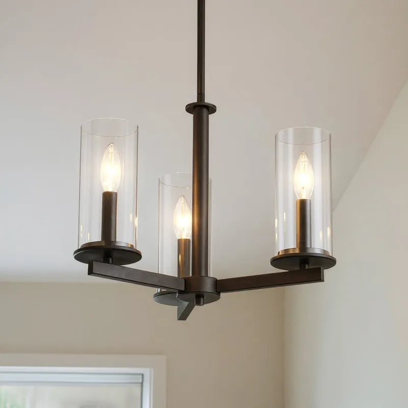 UKC20028 Transitional Indoor Chandelier, 14''H x 18''W x 18''Dep, Olde Bronze Finish, Marquess Collection — Urban Ambiance LED Landscape Lights 60.0W 3000K