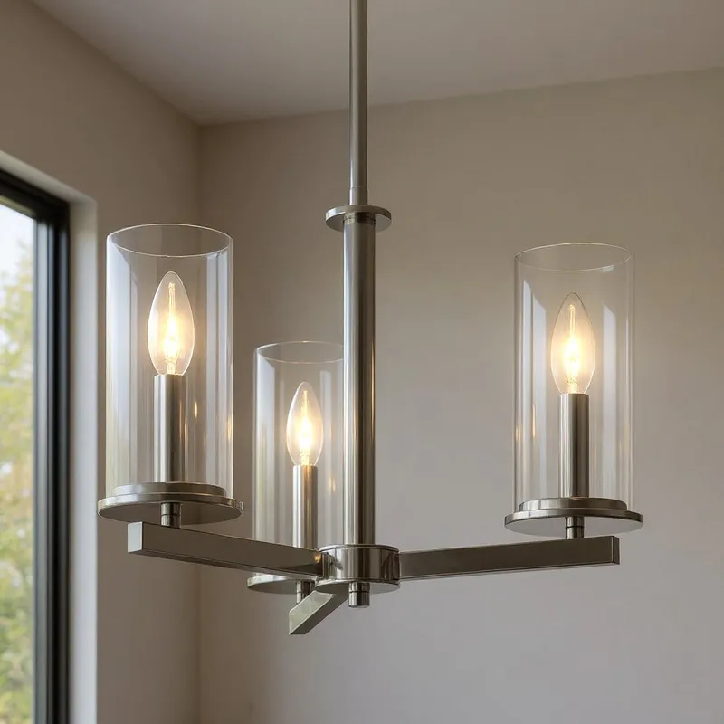 UKC20026 Transitional Indoor Chandelier, 14''H x 18''W x 18''Dep, Chrome Finish, Marquess Collection — Urban Ambiance LED Landscape Lights 60.0W 3000K
