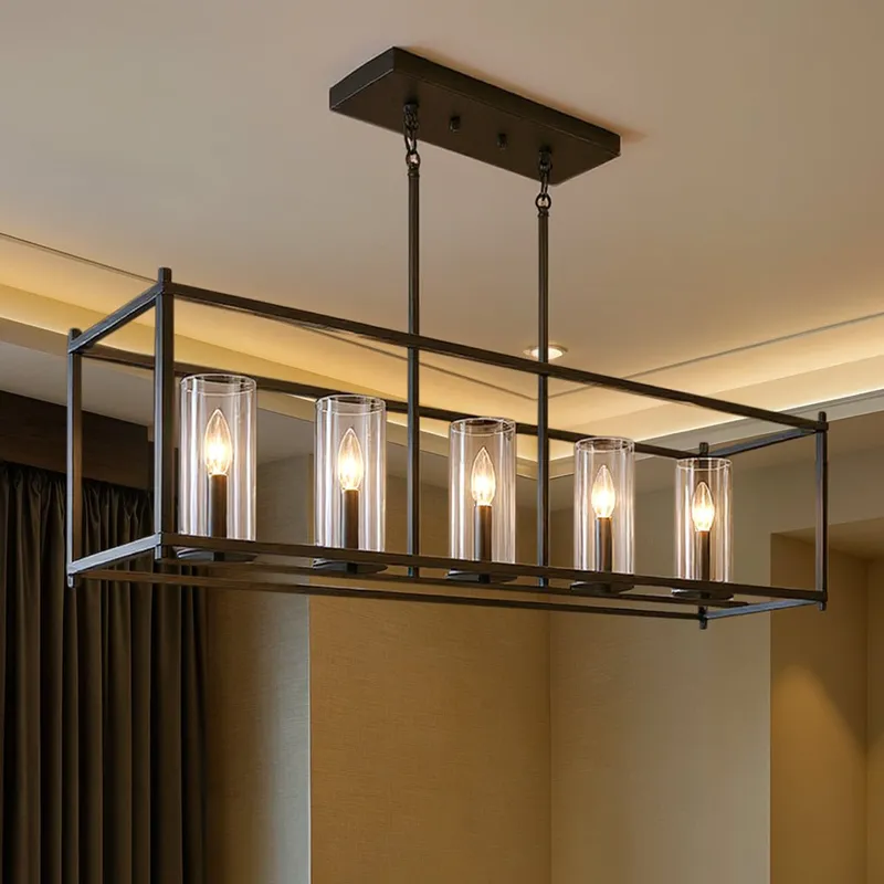 UKC20022 Transitional Indoor Chandelier, 13.5''H x 41.5''W x 10''Dep, Olde Bronze Finish, Marquess Collection — Urban Ambiance LED Landscape Lights 60.0W 3000K