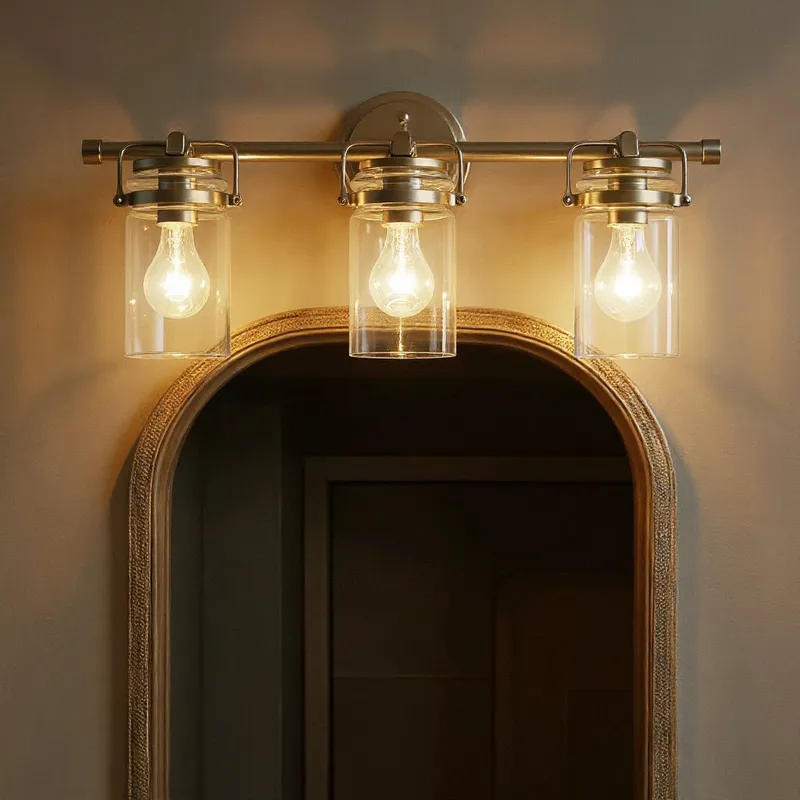 UKC20010 Industrial Indoor Bath Light, 10.25''H x 24''W x 6.75''Dep, Champagne Bronze Finish, Velora Collection — Urban Ambiance LED Linear Lights 75.0W 3000K