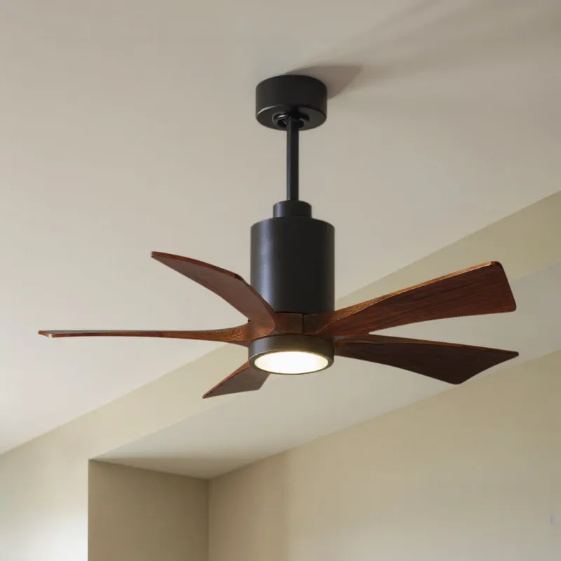 UMC9452 Colonial Indoor/Outdoor Ceiling Fan, 14" (Plus Downrod) H x 42" W x 42" D, Matte Black Finish, Thistmere Collection — Urban Ambiance LED Post Top Lights 30.5W 6500K