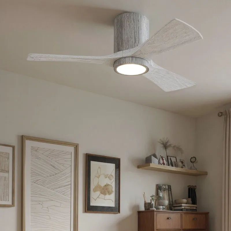 UMC9301 Modern Indoor/Outdoor Ceiling Fan, 12" H x 42" W x 42" D, Barn Wood Tone Finish, Aerwyn Collection — Urban Ambiance LED Post Top Lights 17.6W 6500K