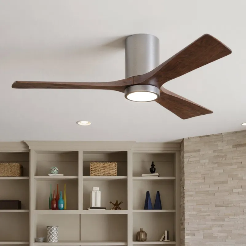 UMC9293 Contemporary Indoor/Outdoor Ceiling Fan, 12" H x 52" W x 52" D, Brushed Pewter Finish, Aerwyn Collection — Urban Ambiance LED Post Top Lights 32.5W 6500K