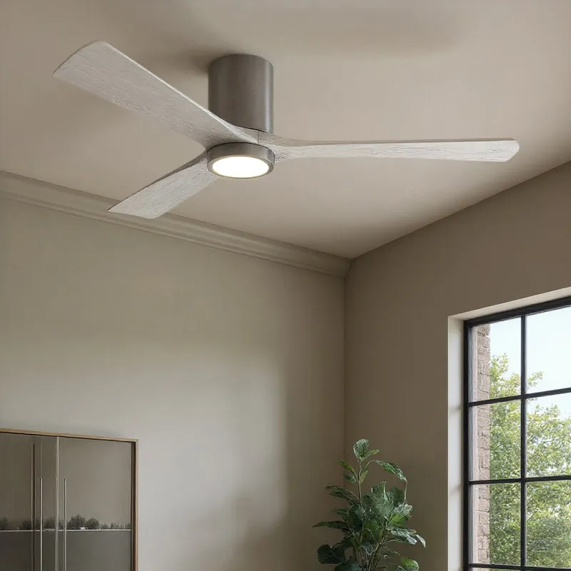 UMC9292 Scandinavian Indoor/Outdoor Ceiling Fan, 12" H x 60" W x 60" D, Brushed Pewter Finish, Aerwyn Collection — Urban Ambiance LED Post Top Lights 30.8W 6500K