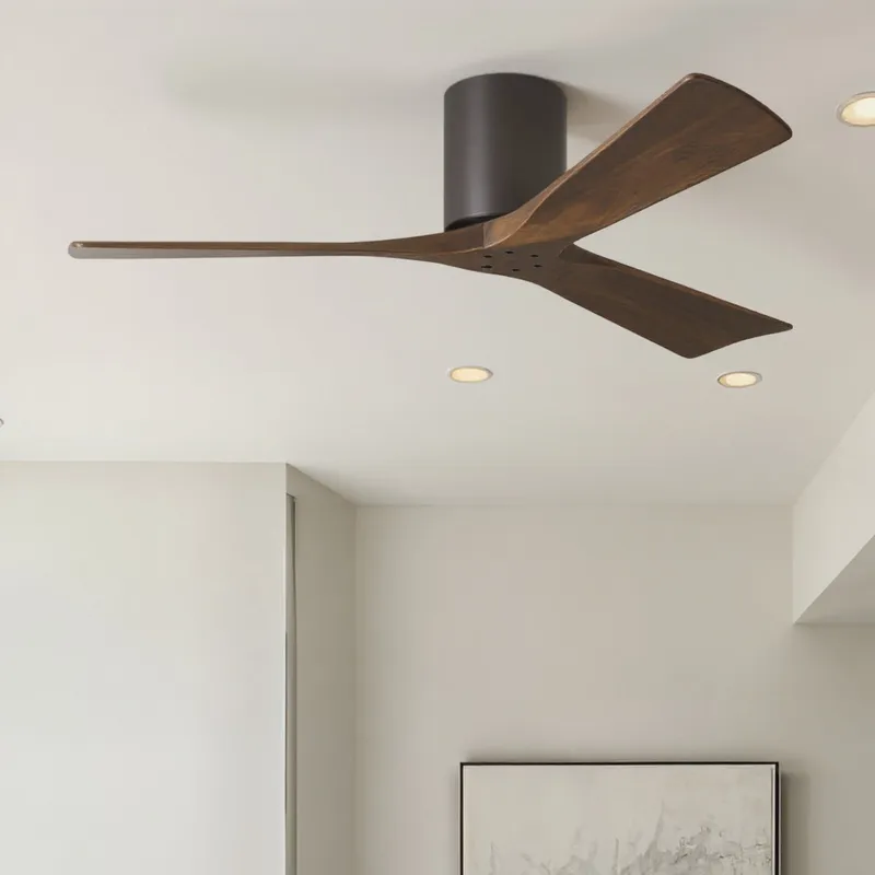 UMC9274 Farmhouse Indoor/Outdoor Ceiling Fan, 10" H x 52" W x 52" D, Textured Bronze Finish, Aerwyn Collection — Urban Ambiance LED Lighting Controls 30.2W 